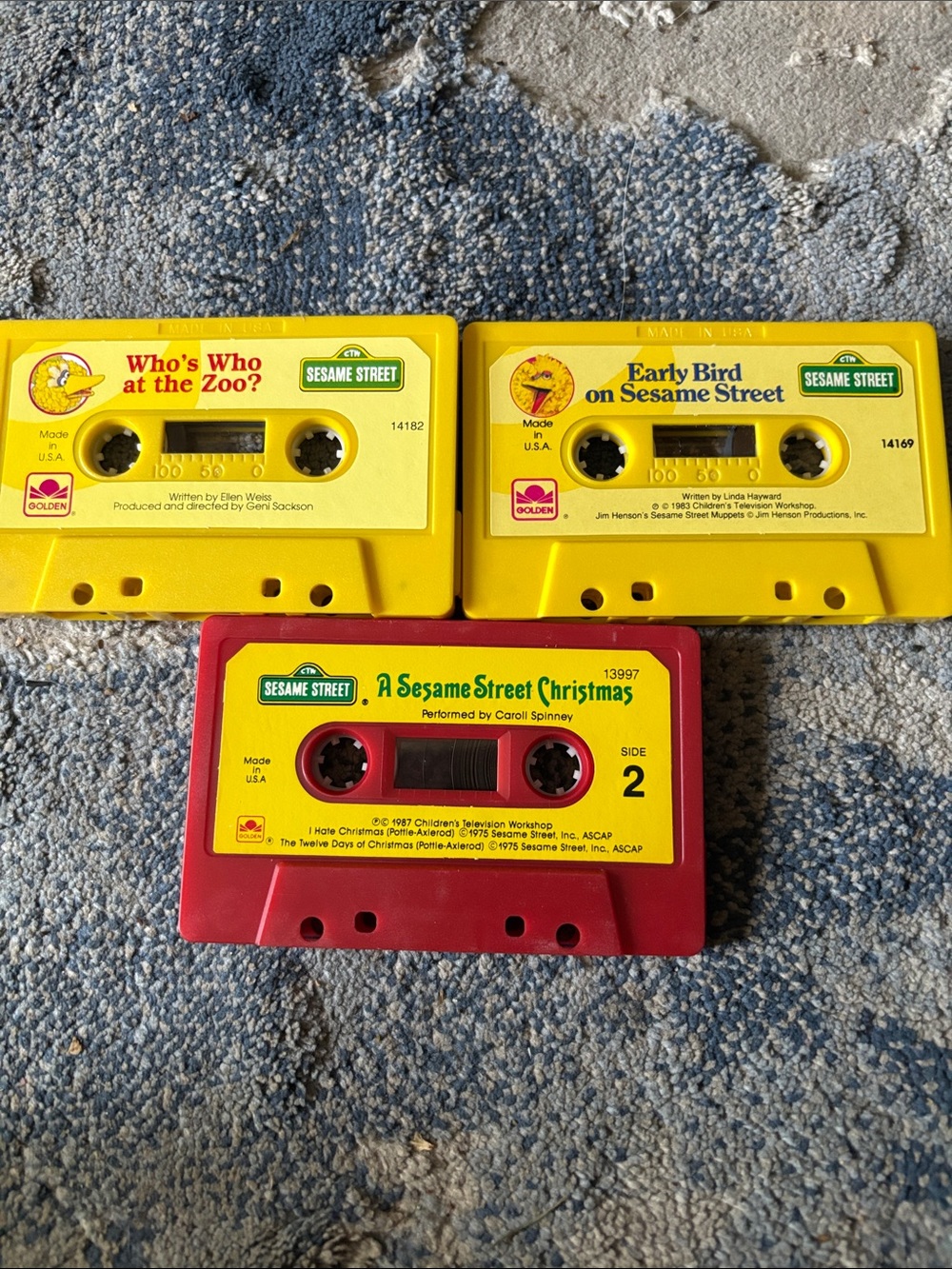 VintageSesame Street Audio Tapes / read a long cassettes- No books